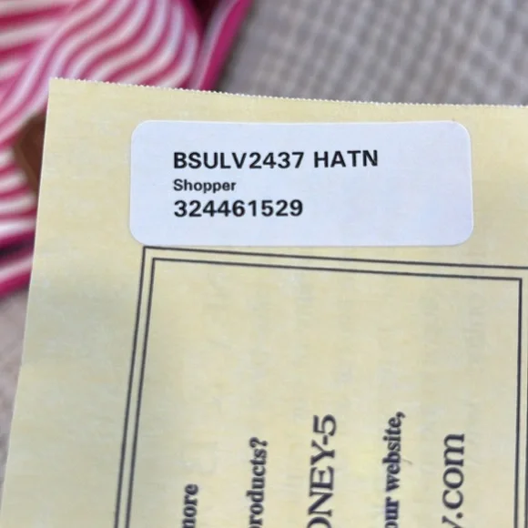 🆕DOONEY & BOURKE Shopper TOTE-Cloth w/Leather Handles-Key clasp inside - Picture 11 of 12